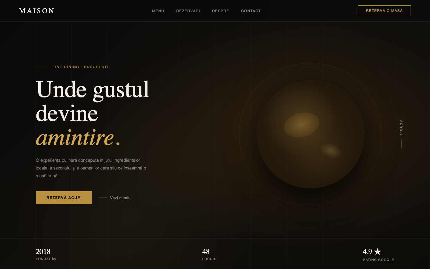 Landing page example